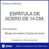 Espátula 14 Cm Pintor Enduir Flexible Mango Madera 3
