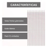 Velas De Cumpleaños Gibre Largas Blanca Pack X12 Brillo 1
