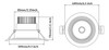Foco Empotrable Led De 9 W, Luz Diurna Regulable, Blanc... 5