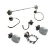 Juego Set Accesorios Baño 7 Piezas Bronce Cromado Nacional 0