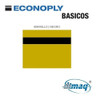 Plástico Bicapa Laserable Econoply Amarillo / Negro 60x40cm 0