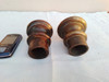 Par De Antiguos Pomos En Bronce Diferentes Robustes 6