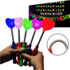 Kit 10 Varinhas Mágica Coração Led Coloridos Criança 6