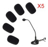 Kit 5 Tampas Protetora Microfone Espuma Para Headset Pequeno 1