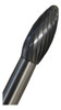 Lima Rotativa Metal Duro 10mmx25mm Formato Chama 2