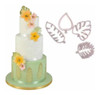 Cortante X4 De Hojas Tropicales Fondant Cookies Repostería 0