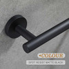 Toallero Ushower Individual Para Baño - Negro Mate 4