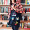 Bolsa Tote Bag Gabardina Bolsillo Bordado Folklore Taylor S 3