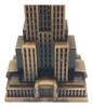 Enfeite Miniatura Empire State Building Ny Metal Luxo Bronze 3