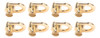 Golden Button Ball Stud Rivet, 20 Peças De Liga De Zinco D E 2