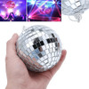 Globo Bolade Vidro Espelho Refletor Discoteca Festa Re12cm 0