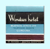 Fósforos   Windsor Hotel  -  Cordoba      ( Ind. Argentina ) 0