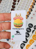 2000 Adesivos 6x3cm Retangular Personalizado Hamburgueria 0