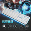 Rk Royal Kludge Rk918 Teclado Mecánico Con Cable, Teclado Pa 3