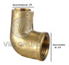 Codo Reduccion Hembra De Bronce 1/4 A 1/8 Para Agua 1