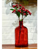 Mud Pie Red Spanish Class Bottleneck Large Glass Vase 1