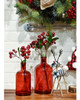 Mud Pie Red Spanish Class Bottleneck Large Glass Vase 2