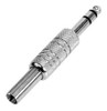 Plug Conector Macho 6.5 Estereo Metal Resorte Microfono 0