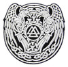 Valknut Triângulo Símbolo Viking Norse Rune Patch Bordado E 0
