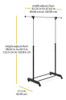 Whitmor Organizador De Ropa Ajustable Con Ruedas 3