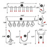 Pegboard Hook Hanging Metal 114 Unidades E Sortimento De Apl 4