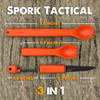 Tapirus Spork Tactical Naranja | Tenedor De Cuchara, Cuchill 2 Tapirus Spork Tactical Naranja | Tenedor De Cuchara, Cuchill 2