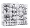 87 Bolas Para Arbol De Navidad Inastillables - Plata 1 87 Bolas Para Arbol De Navidad Inastillables - Plata 1