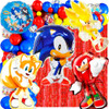 50 Art Globo Sonic Video Juego Decoracion Cotillon Deco742 5
