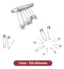 Kit Alfinete De Segurança Costura Fralda 6 Tamanhos C 135 Un 3