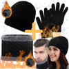 Kit De Invierno Guantes Magicos Gorro Cuello Peluche Unisex 2