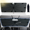 Parasol Para Parabrisas Uv Con Eje Giratorio De 360° - Negro 0