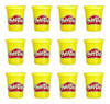 Play Doh Kit Com 12 Potes Massinha Grande Amarelo - Hasbro 0
