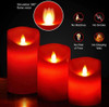 Velas Led Kit 3 Vermelha Decorativa 2