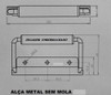 Alça  A-2 Metal Zincado Sem Mola P/ Case, Maleta, Baú 5