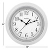 Westclox Reloj De Pared Clsico (blanco, 9 Pulgadas) 2