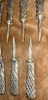Pinchos Para Choclo,copetín, Bronce Antiguos, Muy Particular 5 Pinchos Para Choclo,copetín, Bronce Antiguos, Muy Particular 5