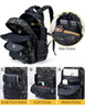 Mochila Tactica Molle Capacidad 40l Camuflada Negra Cvlife 1