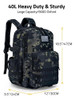 Mochila Tactica Molle Capacidad 40l Camuflada Negra Cvlife 2