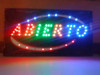 Cartel Abierto Con Led En Colores Y Pintado 0