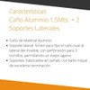 Combo 1 Caño Oval Placard 1,5 Mts+2 Soporte Lateral G.euro 4