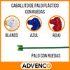 Caballito De Palo Plástico Con Ruedas 1