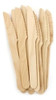 Talheres De Madeira 14 Cm Biodegradável Facas 300 Uni 0