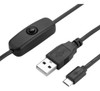 Cabo P/ Robótica E Raspberry Micro-usb C/ Interruptor On/off 1