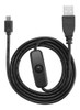 Cabo P/ Robótica E Raspberry Micro-usb C/ Interruptor On/off 3