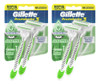 Kit X2 Máquina De Afeitar Gillette Prestobarba Sensitive 2 U 0