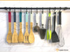 Barral 60 Cm Negro Para Accesorios De Cocina Y 10 Ganchos 1