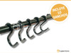 Barral 60 Cm Negro Para Accesorios De Cocina Y 10 Ganchos 4