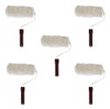5 Rodillos De Lana Natural 17 Cm Pelo Largo Para Látex Mm 0 5 Rodillos De Lana Natural 17 Cm Pelo Largo Para Látex Mm 0