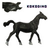 Caballo Rabicano Negro Potro Juguete De Goma Granja Kokodino 0