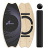 Wooden Balance Board With Adjustable Stoppers: 7 0 Wooden Balance Board With Adjustable Stoppers: 7 0